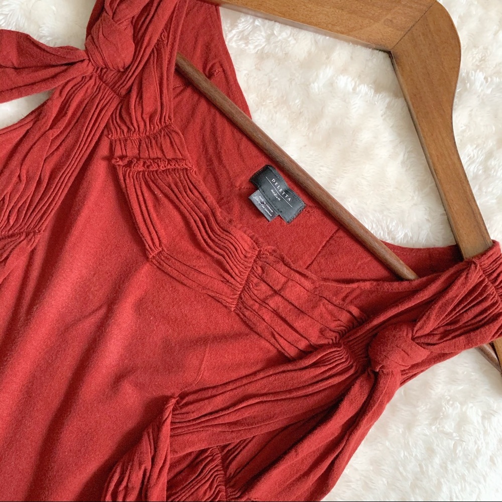 🌺3/$20🌺Anthropologie | Deletta Unveiled Red Tank - Picture 11 of 12